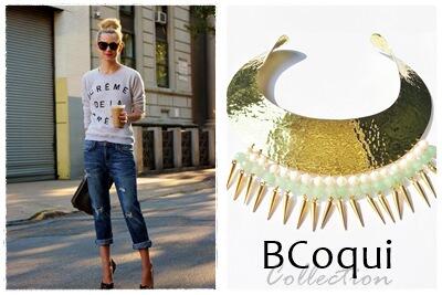 Street Style A tope con las sudaderas+Stament Necklace de nuestra nueva colección