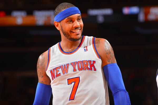 nyknicks's tweet photo. .@carmeloanthony has just set @TheGarden record for most points! Melo scored 62 points! #Knicks http://t.co/6qYQolqexX