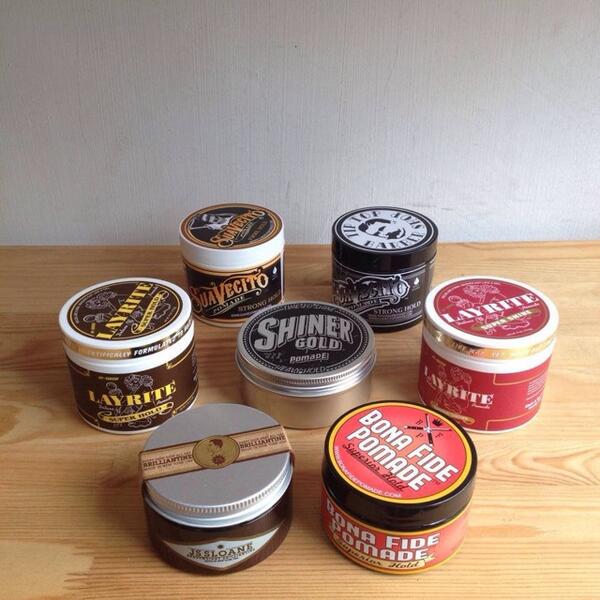 Waterbased pomade in stock.