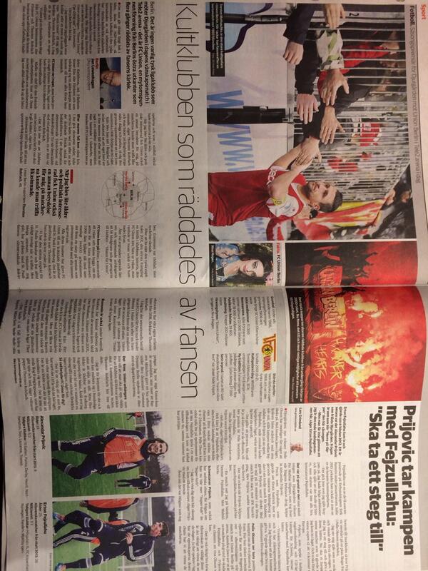 Idag ser det riktigt bra ut i #dn på sportsidorna. Hoppas det håller i sig även i fortsättningen.