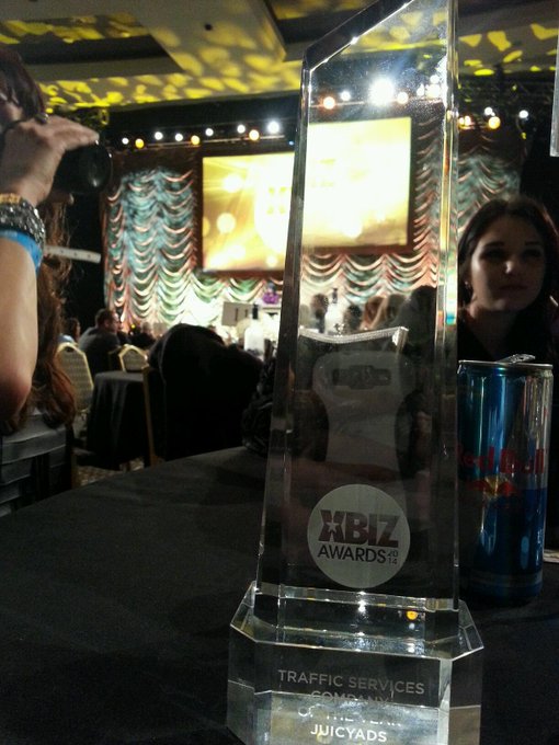 JuicyAds is the 2014 XBIZ Traffic Services Company Of The Year!  Thank you everyone.  Thank you #xbiz<a href="/tag/xbiz"class="tags"><span>#xbiz</span></a>