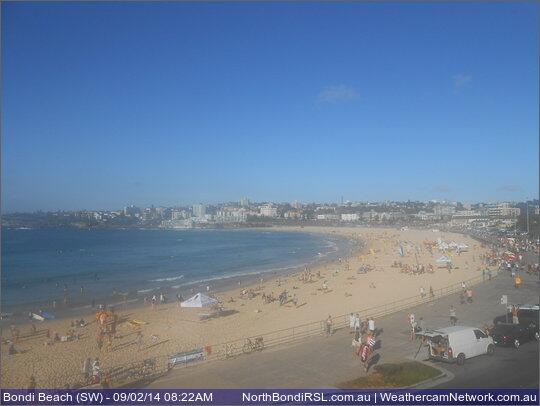 BondiWeather's tweet photo. #Bondi Beach #Weather Today: Max 27 degrees. Becoming windy. Mostly sunny. http://t.co/SEJSCyB8lO http://t.co/8uDezzyRKh
