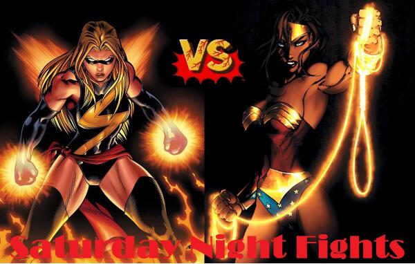 BeanandInk's tweet photo. The #SaturdayNightFight is on!!!! Who would win Ms. Marvel or Wonder Woman? RT for a chance to win a custom sketch http://t.co/KXJ8kG5CoI
