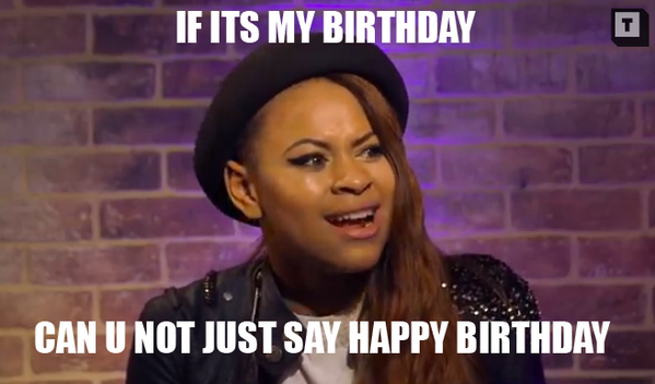 NeonJungleMusic's tweet photo. #NEONMEMES #AMIRA ‘If it’s my birthday… can you not just say happy birthday? ;) RT - NJHQ x http://t.co/5eRETSDNjw