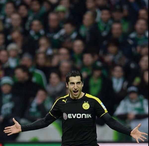 HMkhitaryan18's tweet photo. Werder Bremen 1 - 5 Borussia Dortmund!! Thanks for support team effort! #3points http://t.co/LZtNRkhkfR