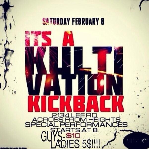 DopeKulture's tweet image. 2134 LEE RD!!!! TONIGHT WE KICK IT !!!!! #DopeKulture #Kultivation
