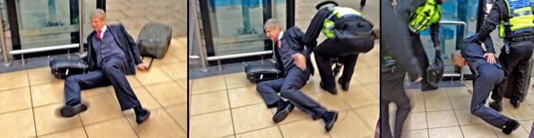 Bf Q7nuCYAAArKC Pictures of Arsene Wenger falling over with 2 suitcases hit the internet after Liverpool 5   Arsenal 1