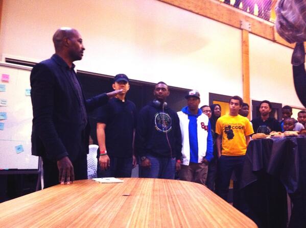 #vanjones framing bright possibilities for the trailblazers and supporters #SWOBMA