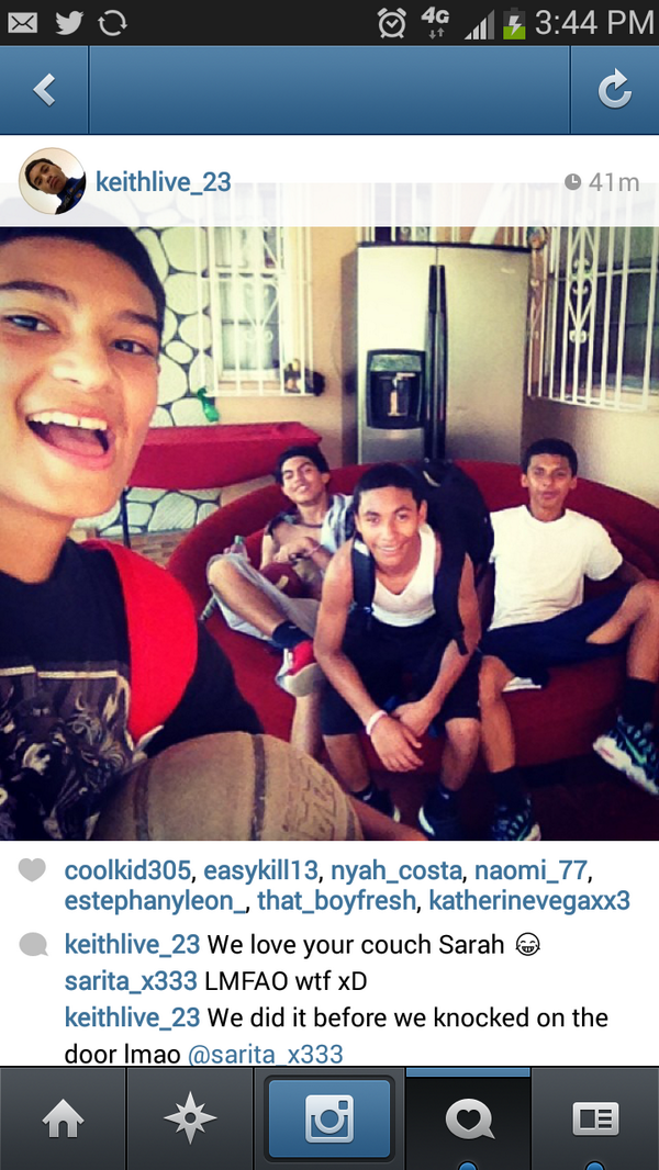 Sarita_x333's tweet photo. these crazy ass niggas gave me a surprise visit & my mom made them coffee and everything xD #friendlyass http://t.co/99MqQZF5lL