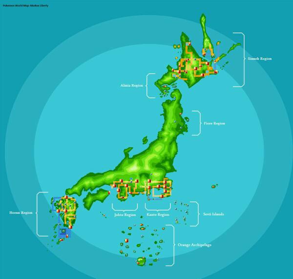 Amazing Maps Pokemon Regions In Japan Pokemon Credit Markus Liberty Http T Co 4akq7z08pu