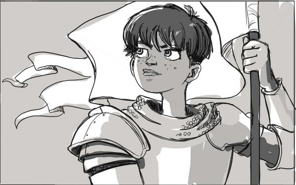 kactiguy's tweet photo. #sketch_dailies #JOANOFARC http://t.co/tBjJCvPXg3