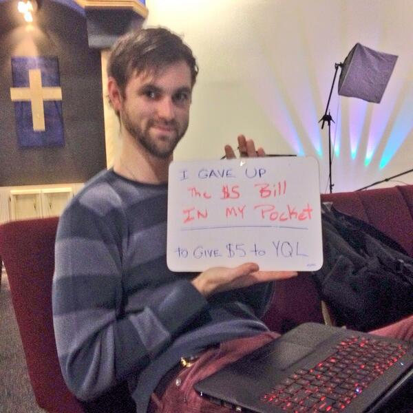 youthquakelive's tweet photo. Thanks Blake for donating to the 5 for 5 campaign! Donate online at http://t.co/2YlSAGa3xY or at show! #yqldeclare http://t.co/R4LIa2VLq0