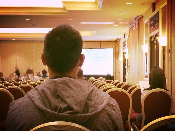 ARJ_DPT16's tweet photo. Introducing myself to the world of women's health for the sake of my future wife #csm2014 #dpt870 #onlyguy http://t.co/EpIdFAcdly