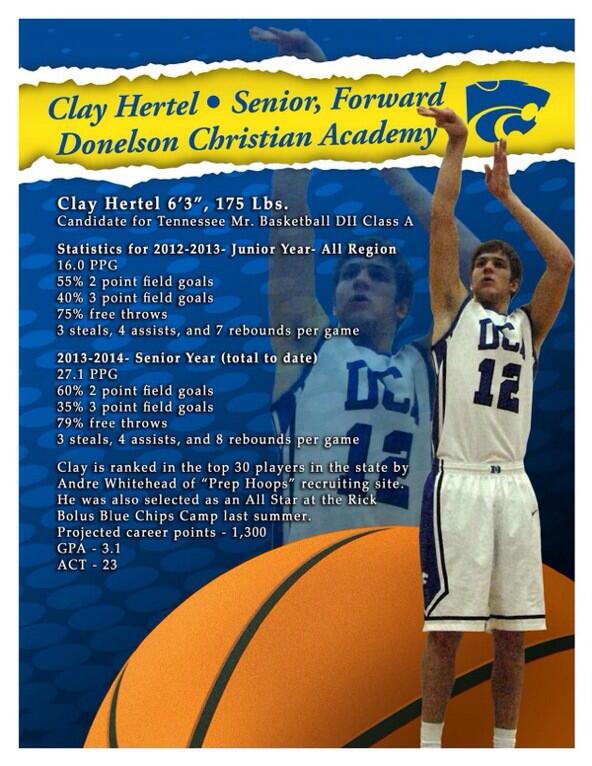 MrParkerHenry's tweet photo. Everybody go checkout my bro @ClayHertel12 for Mr. Basketball! @ClaysFanPage http://t.co/XAvji8GYCp