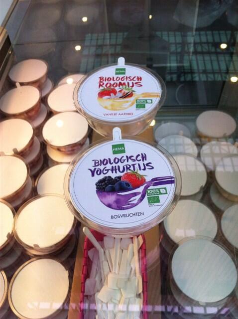 Introductie <a href="/HEMA/">HEMA</a> biologisch ijs op #HEMApersdag groot succes.