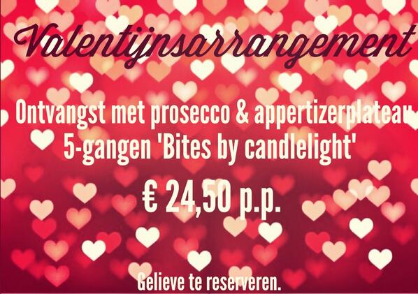 Rest_De_Zaak's tweet photo. Valentijnsdag bij De Zaak: verras je lief, of iemand die je lief vindt! http://t.co/InDtikBa0O