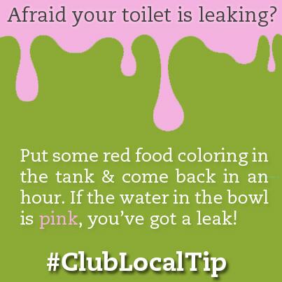 ClubLocalDallas's tweet image. Bad news? Your toilet may be leaking. Good news? If it is, at least this test will dye it pink in time for V Day!
