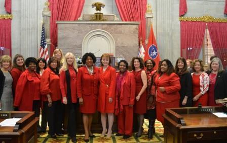 Proud to wear red today for <a href="/GoRedForWomen/">GoRedforWomen</a> &amp; <a href="/American_Heart/">American Heart Association</a> to raise awareness about heart disease. #GoRed!