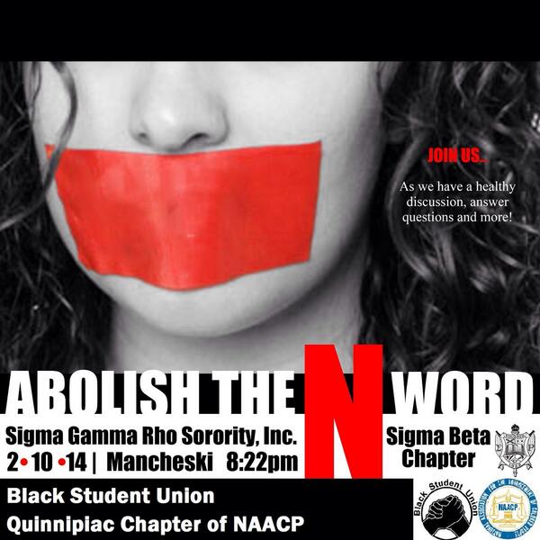 qu_naacp's tweet photo. #AbolishtheNword http://t.co/oiGUIdnCwd