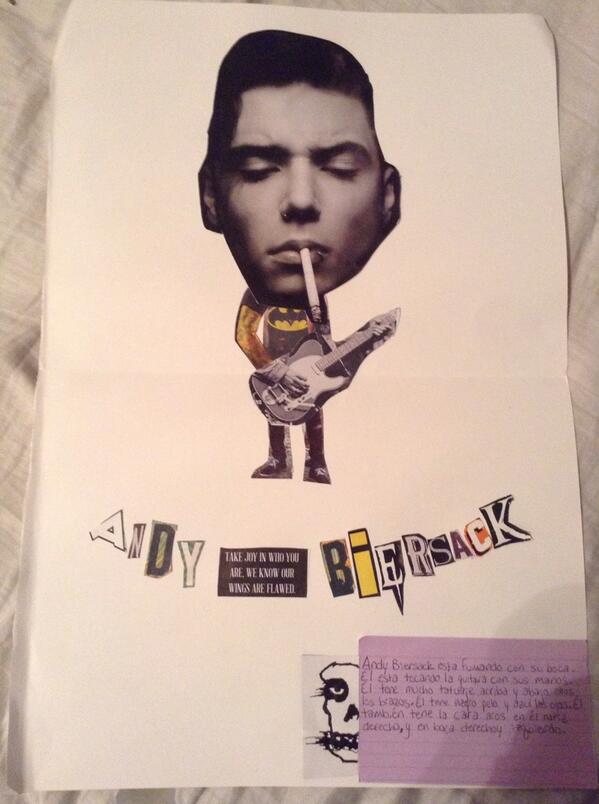 krissyhammond1's tweet photo. @AndyBVB I needed to use a celebrity for a school project and I chose you! http://t.co/rm9gCTgLWr