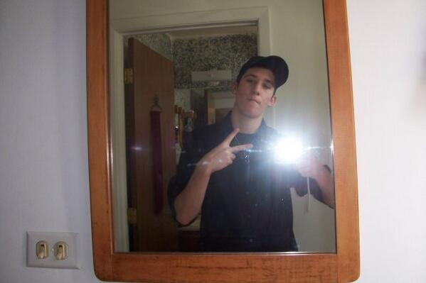 #tbt when my cousin @TheBomb_DotDom thought he was a gangster #backindaday #throwbackthursday #whiteboy