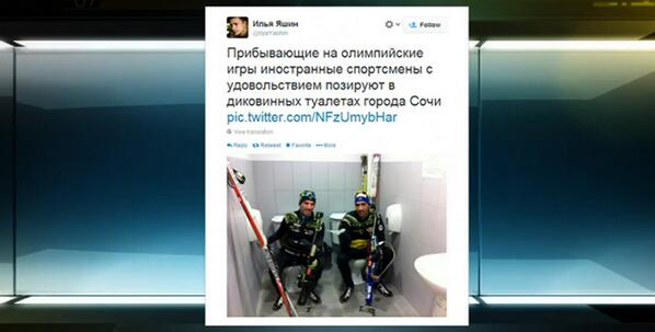 UpperReserved's tweet image. 2 toilet stalls. Hotels w/o lobbies. Water you can't drink. #Sochi sounds fun upperreserved.com/homosexual-dis…