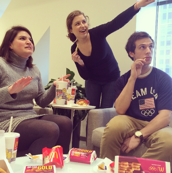 McDonalds's tweet photo. This Olympic Winter Games, hold your own opening ceremony. #CelebrateWithABite http://t.co/juKiZqPkMJ