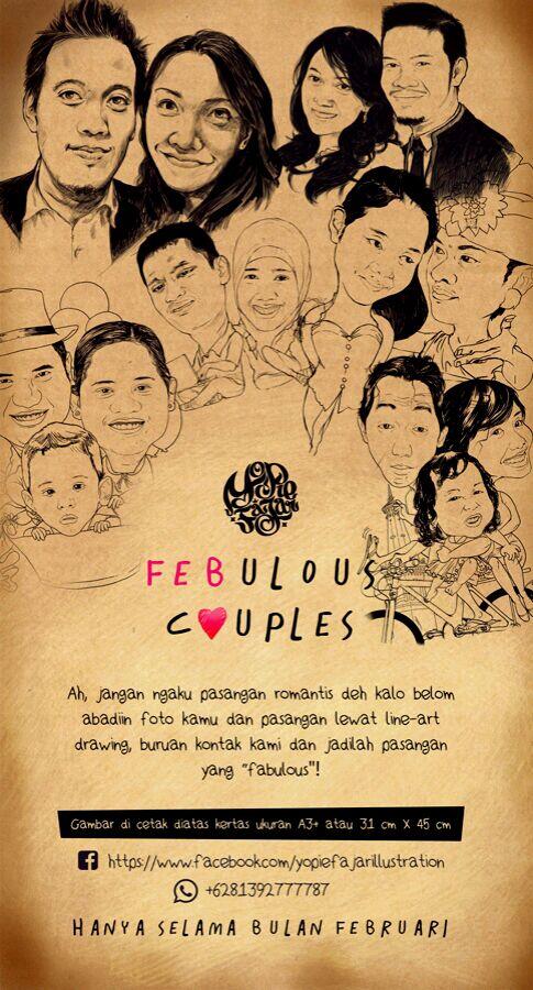 yopiefajar's tweet photo. Jangan bilang pasangan romantis kalo blom dibuktiin lewat line-art drawing, pesan sekarang! :))) *cm bln februari http://t.co/yHtUzh3RvG