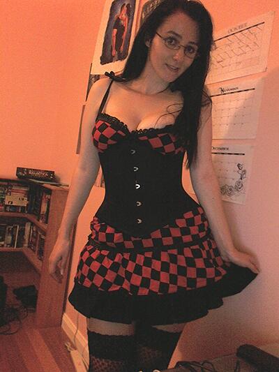 IDK if I should wear this outfit on the weekend or not. Opinions? #corset #gothgirlproblems #devildolls