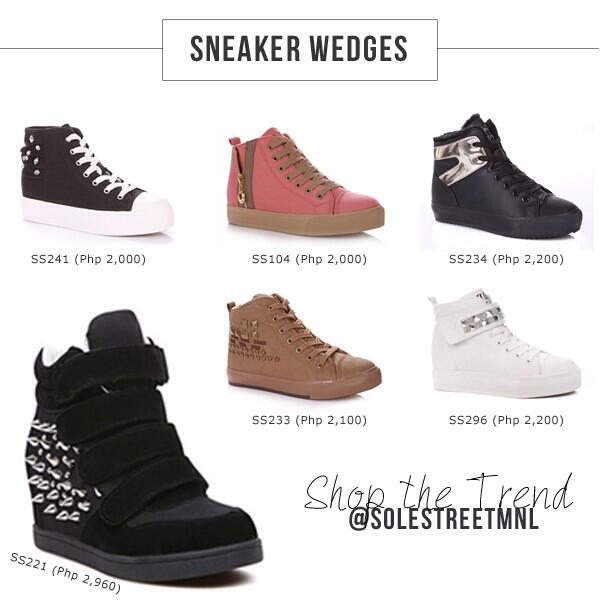 SoleStreetMNL's tweet photo. It's never too late to catch up on the sneaker wedge trend. #SoleStreetStyle http://t.co/2QeOh77bEC