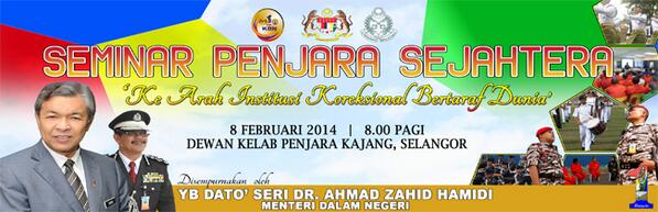 Seminar Penjara Sejahtera @Zahid_Hamidi <a href="/AliHamsa55/">Typical Vader</a> <a href="/KDNPUTRAJAYA/">KDN🇲🇾</a> <a href="/KPPenjara/">KPPenjara</a>