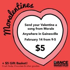 It's almost Valentines day!! Send that special someone a Moralentine!! Benefit <a href="/floridadm/">Dance Marathon at UF</a> and help spread the love!