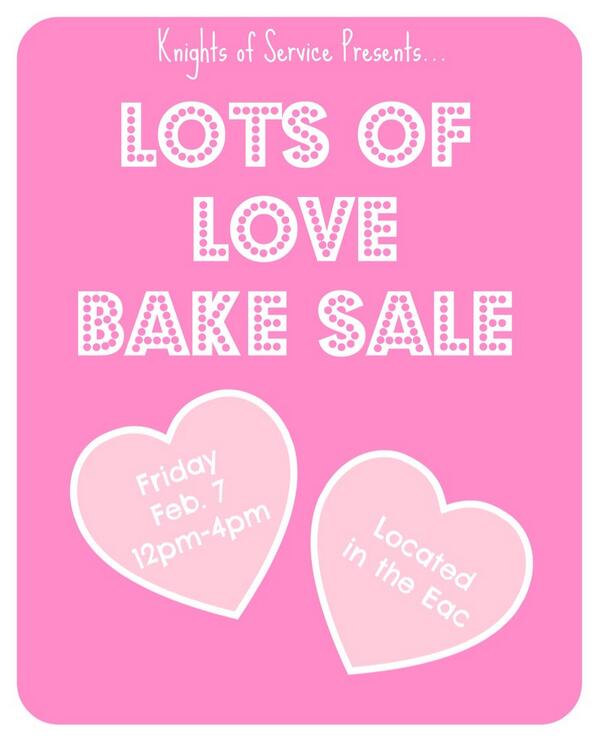 StRoseKOS's tweet image. Don't forget tomorrow's bake sale!!!  EAC 12-4pm. Get all the sweets you can eat!!! #KOS #strose