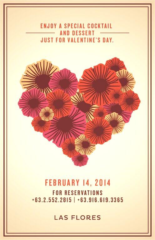 lasfloresph's tweet photo. Enjoy Valantine's Day @lasfloresph Special cocktail and dessert just for lovers day! http://t.co/Yb8wjZGHLA