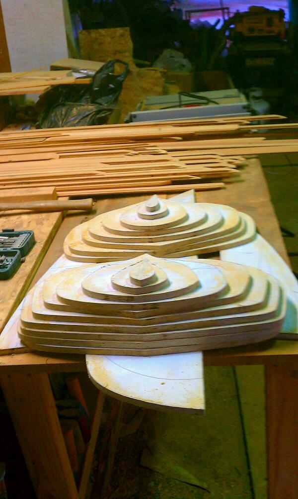 Karl_Kol's tweet photo. All my wood is milled, my forms are cut ready to begin construction http://t.co/7jJzn0ZMNj