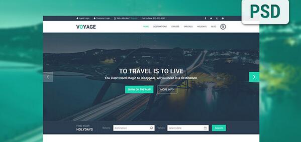 ThePixyDownload's tweet photo. Free Travel Website Template PSD http://t.co/iWKYF4fIkX http://t.co/mB7s0wLG7l
