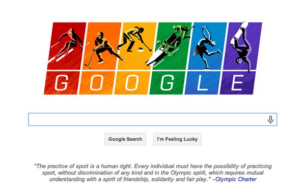 Bravo <a href="/google/">Google</a> #Sochi2014