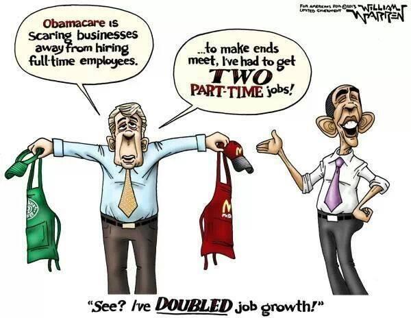 JohnStefaniFI's tweet image. On a positive note... @BarackObama, the #Demcrats &amp;amp; the #AffordableCareAct should double job growth!