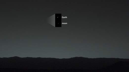 TomKierein's tweet photo. @nbcwashington #earthfrommars Pullout of Earth/Moon in Mars sky as seen by NASA Mars Curiosity Rover: http://t.co/CUwWkCrx3u