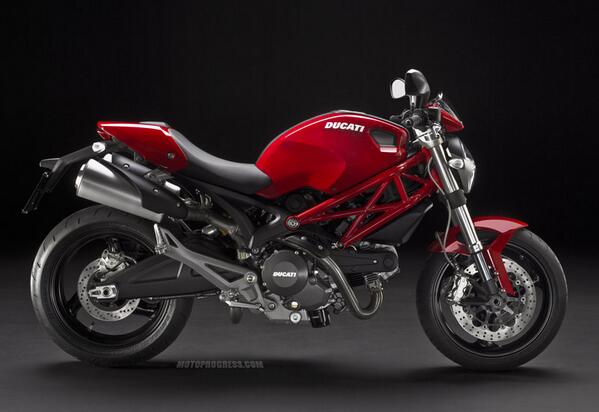 ShaunDelorme's tweet photo. Tomorrow morning she will be mine ! Can't wait - am like a kid who can't sleep before Christmas ! #Ducati #Monster696 http://t.co/LkTz5y75dP