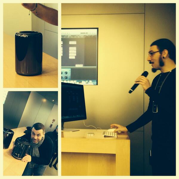 Rafa_Cub's tweet photo. He madrugado para ir a un workshop en @APPLEOFFIClAL , soy un poco friki no? Bueno, sólo un poco!! http://t.co/wrJVTtlhjS