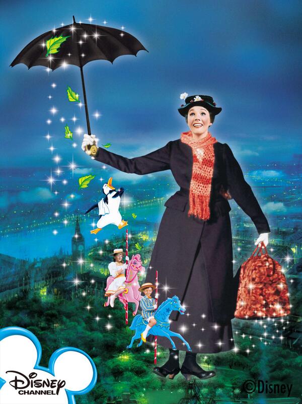 ディズニー・チャンネルでは今晩24時～名作「メリー・ポピンズ」を放送