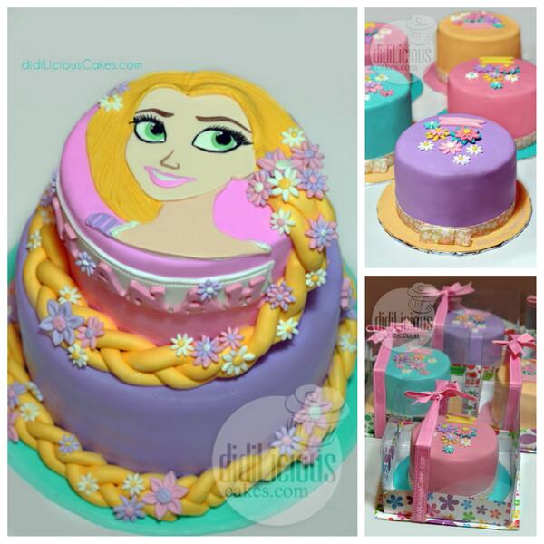 didiLiciousCake's tweet photo. Rapunzel Cakes for Alanah http://t.co/wKCGyl8Mtt