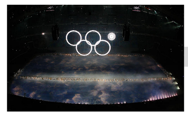 UpperReserved's tweet image. Damn, the #SochiProblems 
don't stop. Even the Olympic Rings in the #OpeningCeremony failed