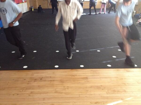 Schrat_Teach's tweet image. #DotDrill agility training &amp;amp; #HipHopAbs dance workout at #HUMII