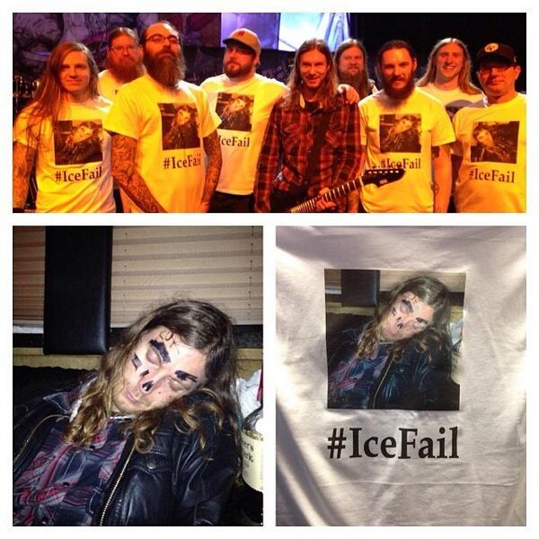metalinjection's tweet image. #IceFail: When you drunkenly pass out around @AmonAmarthBand @EnslavedBand @Skeletonwitch! metalinjection.net/bands-and-booz…