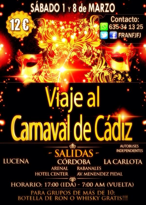 academiaopol's tweet photo. Aún no tienes reservado tu Viaje a los Carnavales Cadiz?! Reservala ya por sólo 12€ y botella gratis! RT  @porritasss http://t.co/8MDU53HqE2