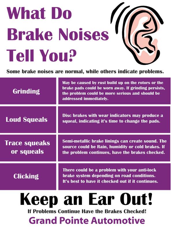 GrandPointeAuto's tweet image. WHAT’S THAT NOISE? HERE’S WHAT YOU NEED TO KNOW!