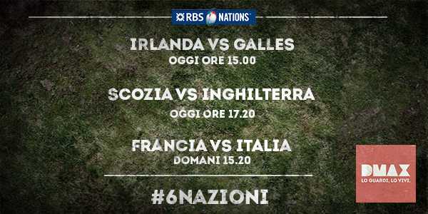 dmaxitalia's tweet photo. È il giorno di #IRLvWAL e #SCOvENG, vi aspettiamo dalle 15:00 con
#RugbySocialClub su @dmaxitalia! RBS #6Nazioni http://t.co/CK7GMAeFM6