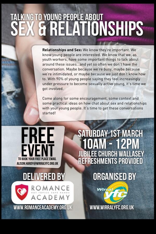 WirralDARA's tweet photo. Youth workers! "Talking to your young person about sex and relationships" workshop on Wirral run by @RomanceAcademy http://t.co/7EOWf6MD8F